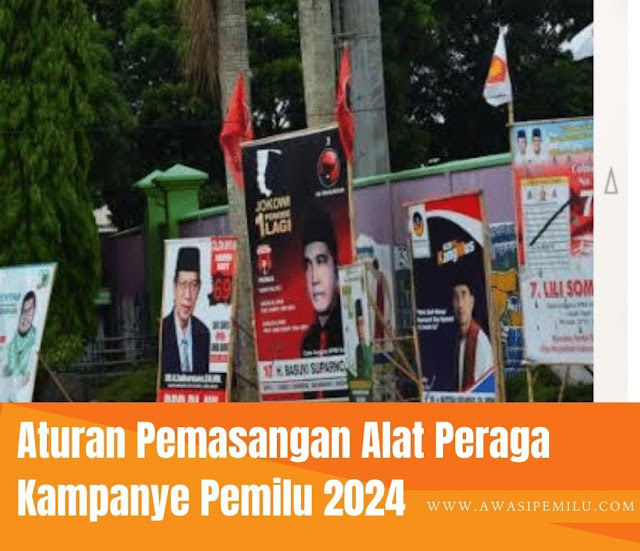 Alat Peraga Kampanye adalah sarana atau media yang berisi mengenai visi, misi, program atau informasi lainnya dari Peserta Pemilu yang bertujuan untuk mempengaruhi pilihan para pemilih.