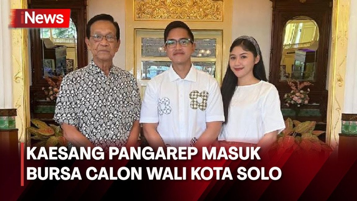 Kaesang Pangarep Masuk Bursa Calon Wali Kota Solo - iNews Prime /